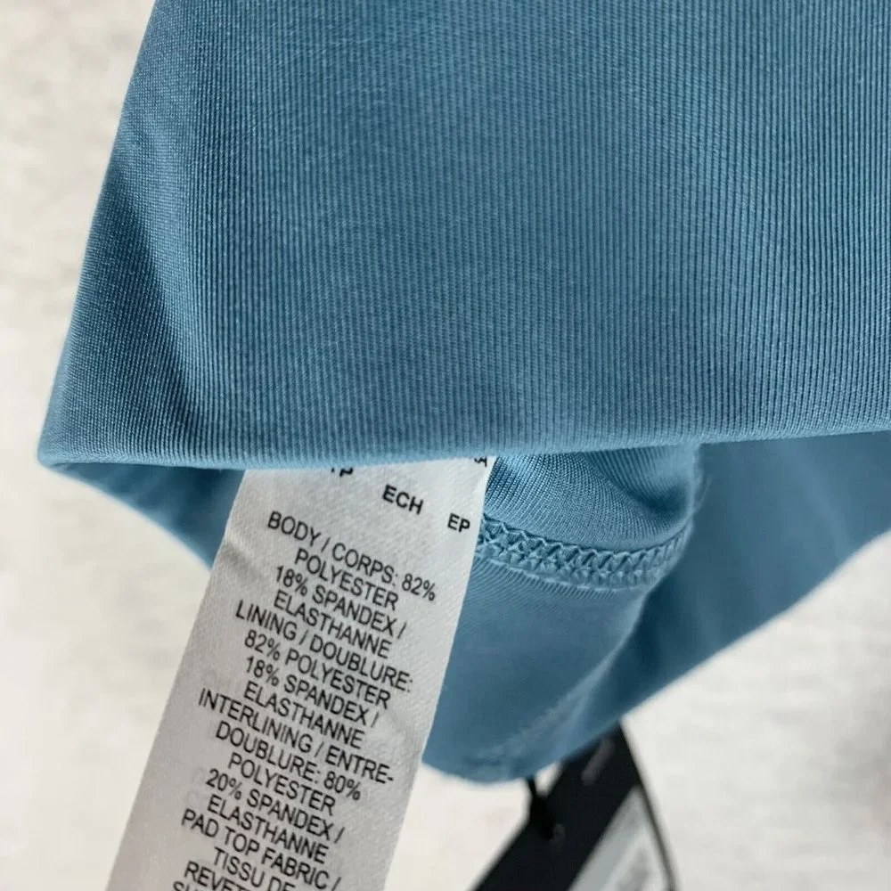 Nike Sports‎ Bra Two in One Women's XS Teal  Comfort Pad System Pullover 7390